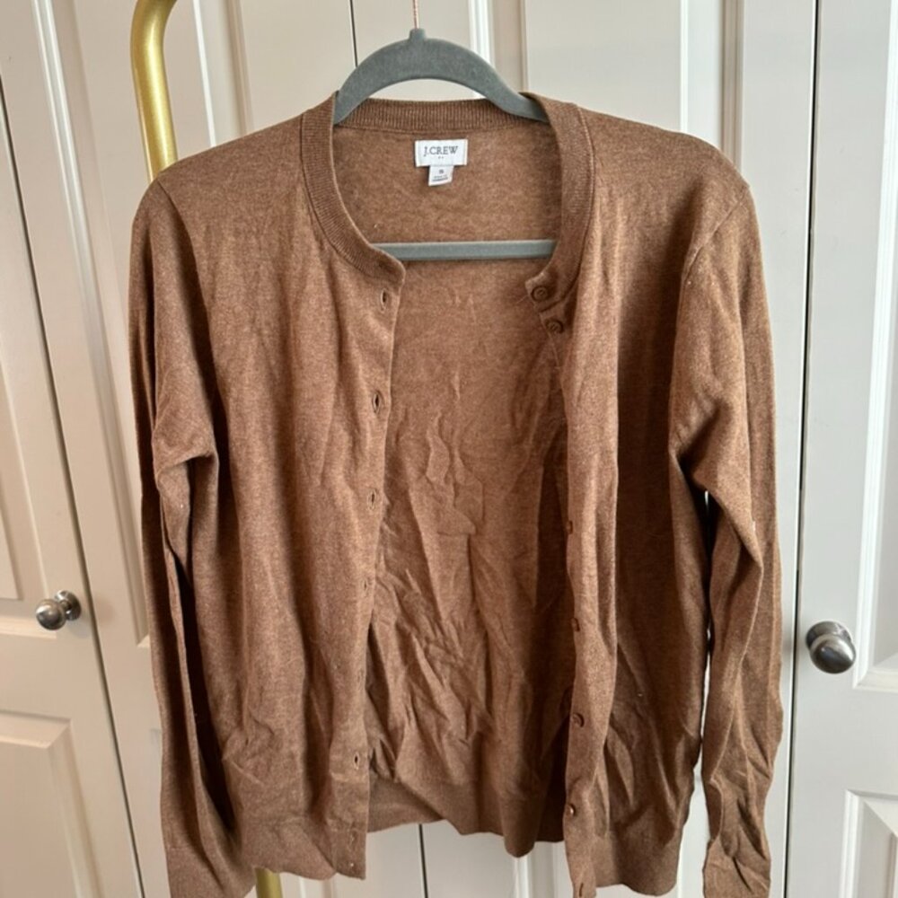 J. Crew Classic Cardigan, size S in Chestnut